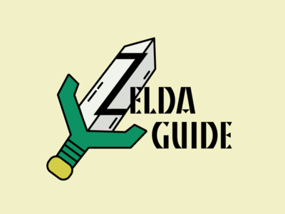 Zelda Guide Logo branding design flat logo