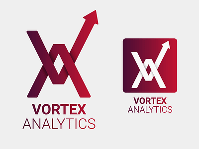 Vortex Analytics Logo branding design logo logocore