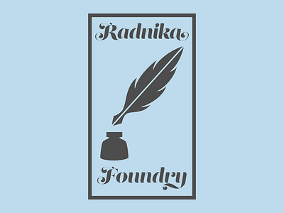 Radnika Foundry Logo branding design logo logocore