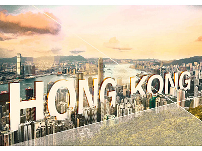 Thinking of Hong Kong... design photoshop poster art poster design