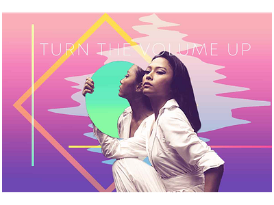 Turn the Volume Up design graphic design photoshop poster design