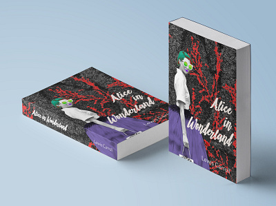 Alice in Wonderland book cover design book design design photoshop