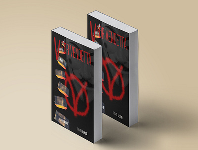 V for Vendetta book cover design book design design photoshop