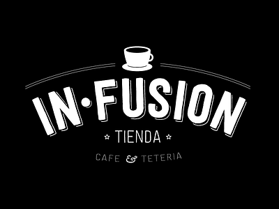 Cafetetería In Fusion brand cafe coffee identidad identity logo logotipo marca store tienda