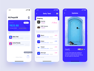 Financial App design ui