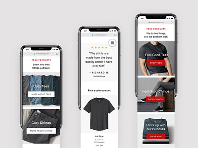 A candid brand ecommerce landing page mobile uxdesign web