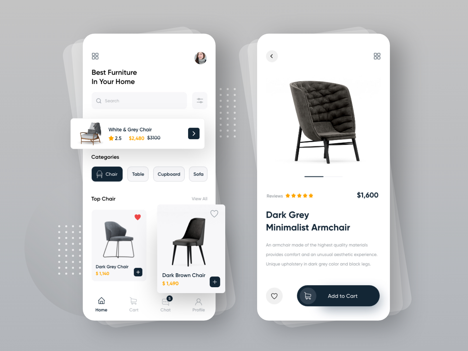 Furniture Mobile Store By Lucy Mherian On Dribbble