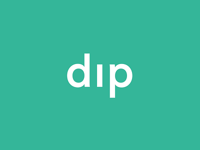 Introducing Dip animation branding logo web