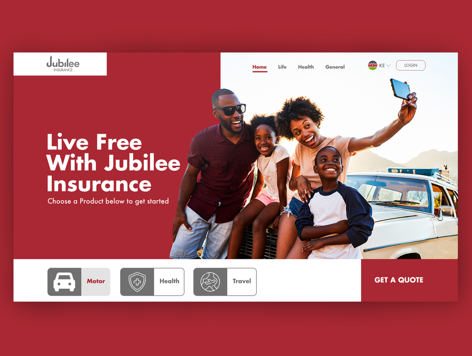 Jubilee Insurance Landing Page by The Adongo on Dribbble