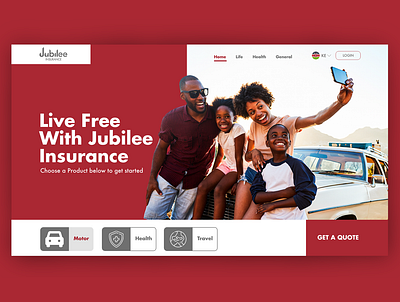 Jubilee Insurance Landing Page