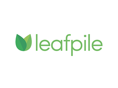 leafpile branding design green illustration leaf leafs logo logo design vector