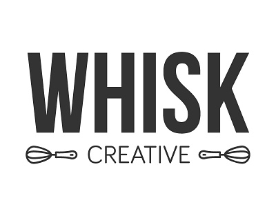 Whisk Creative bold logo whisk