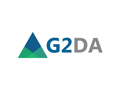 G2DA blue green logo triangle