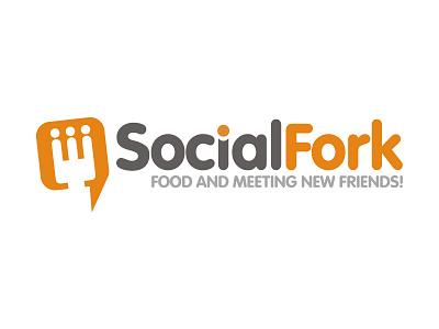 Social Fork branding fork logo