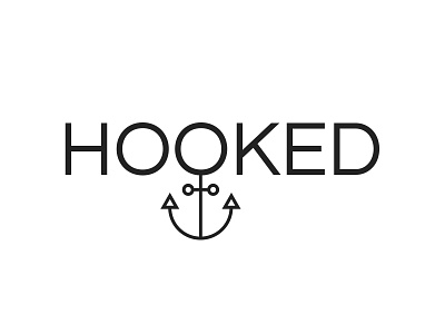 Hooked anchor hook logo