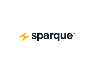 Sparque bolt lightening logo design