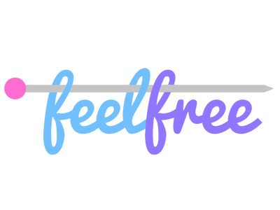 Feel Free knitting logo