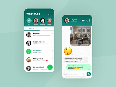 WhatsApp Redesign app design figma flow ui ui design uiux user experience user interface user interface design userinterface ux