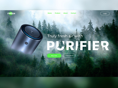 Air purifier design ui ux web