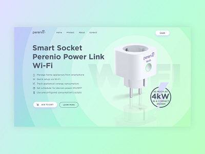 Smart Socket design iot ui ux web
