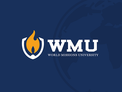 World Missions University apostolic flame global missions shield torch world missions