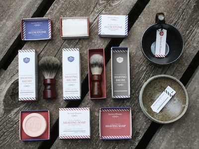Arthur Harris Shave Shop Packaging brush packaging shave shop soap wet shaving