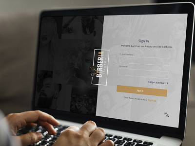 Barberia login page