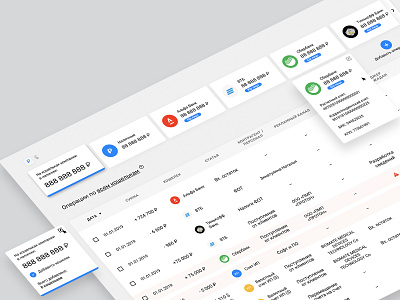 Transaction panel design