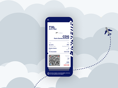 Daily UI challenge - boarding pass