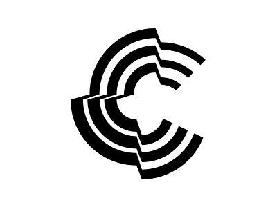 Letter C c icon identity letter logo modernist
