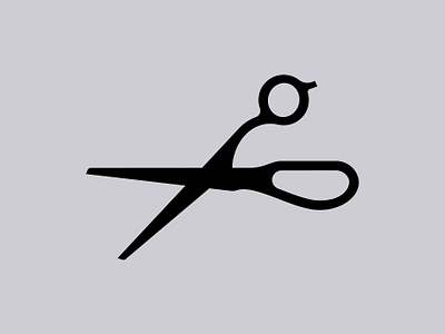 Scissors cutting icon iconography pictogram scissors styling