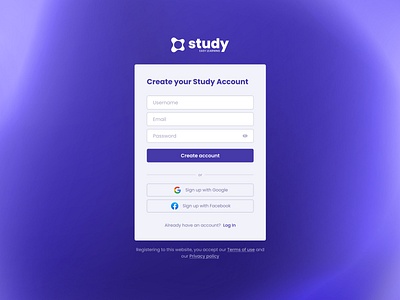 DailyUI 001 – Sign Up dailyui dribbble logo magic practice purple signup ui