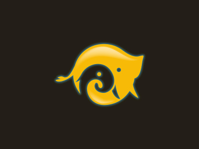 Mother elephant , animal concept logo  design.
