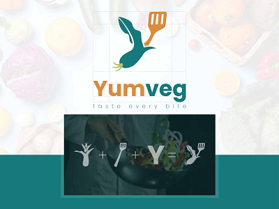 Vegetable spoon logo