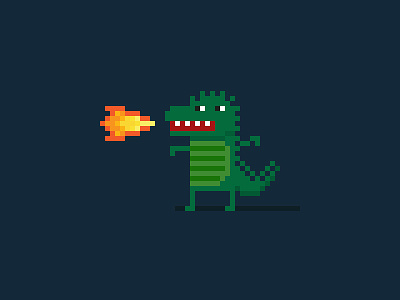 Pixel Dragon character dragon pixel art
