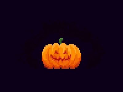 Jack 🎃 animated animation fire gif halloween jack o lantern lantern pixel art pumpkin spooky