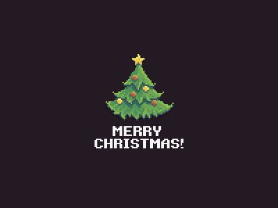 Сhristmas Tree 8 bit christmas pixel pixelart xmas