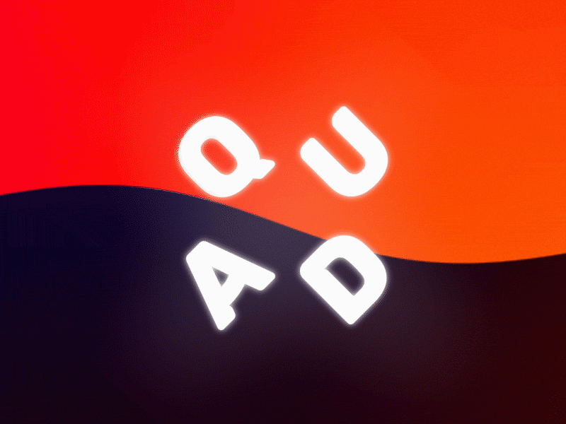 Quad Loop 2d animation aftereffects animation art colorful illustration liquid liquid motion motion motion design motion graphics neon transition typography