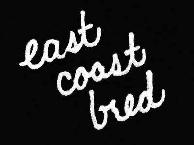 East Coast Bred Script lettering script