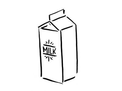 Milk calcium illustration milk