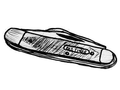 Tom Carey’s Oldtimer illustration knife oldtimer pocket knife