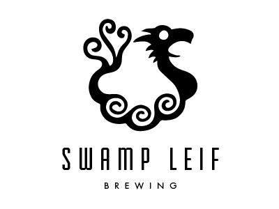 Swamp Leif Brewing beer brand brewery brewing dragon logo norse sea serpent