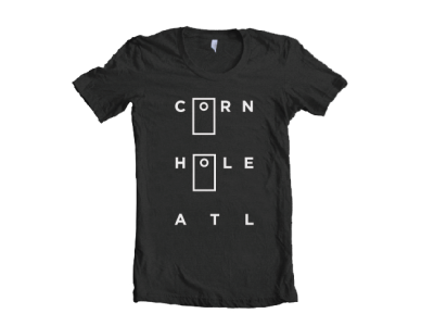 Cornhole ATL Shirts shirt type typography