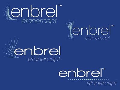 Enbrel Concepts For Drug Branding blue logos simple white