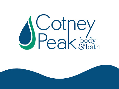 Cotney Peak logo concept bath logo soap