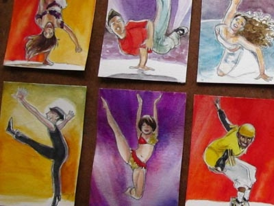 Sytycd Cards1 dance illustration sketch cards sytycd