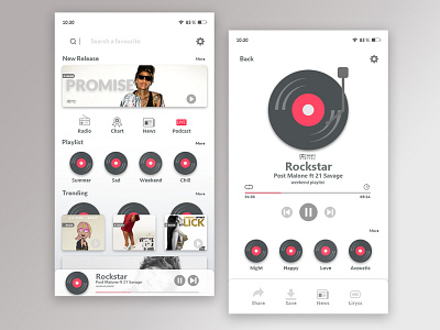 Music Streaming APP Concept