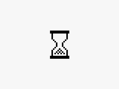 Animated 8-Bit Hourglass animation gif hourglass loading personality