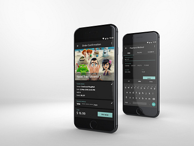 Checkout | Daily UI Challenge checkout cinema app daily ui 002 dark design m material design mobile app movie booking payment method
