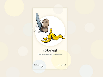 Flash Message | Daily UI Challenge banana daily ui 011 flash message warning